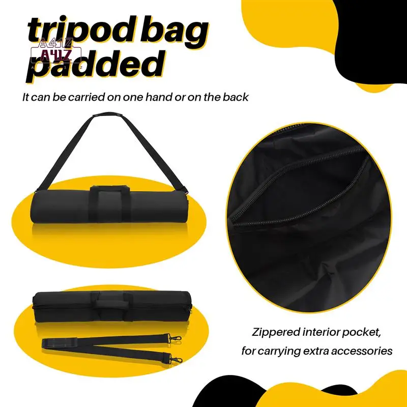 

A41Z-Camera Tripod Bag With Protective Cotton Waterproof Light Stand Tripod Monopod Camera Case With Shoulder Strap