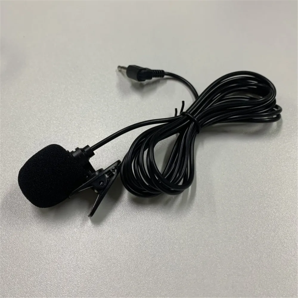 3.5mm Clip Jack Plug Mic Stereo Car Audio Microphone Mini Wired External Microphone For Auto DVD Radio player