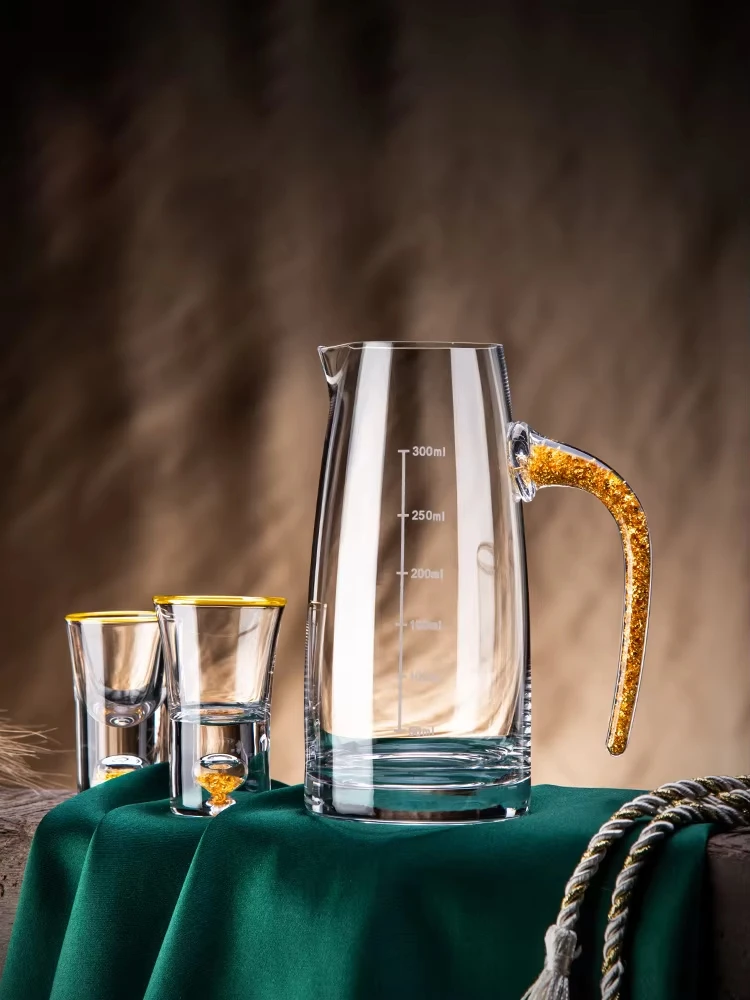 

Роскошный диспенсер для вина с сусальным золотом, креативный высококачественный домашний барный сосуд для заливки в ресторане