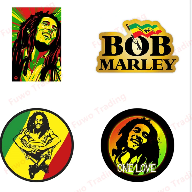 Pegatinas creativas para coche, calcomanía de vinilo Bob Marley One Love Rasta, ventana, motocicleta, Camper, parachoques, casco, camión, ordenador portátil, decoración de PVC