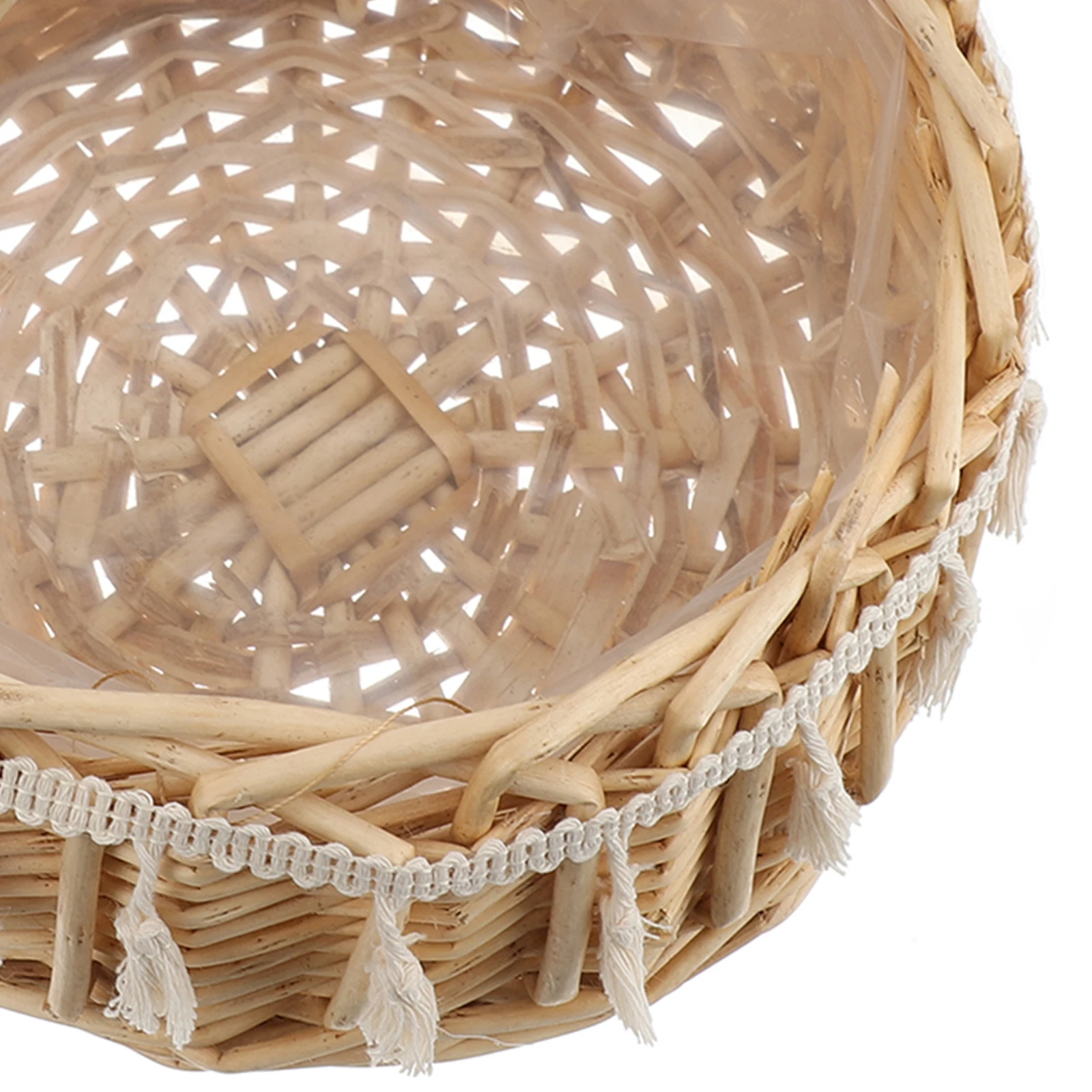 

Exquisite Willow Woven Bride Flower Basket Lightweight Large Size Wedding Photography Decoration Religious Easter Gift Storage