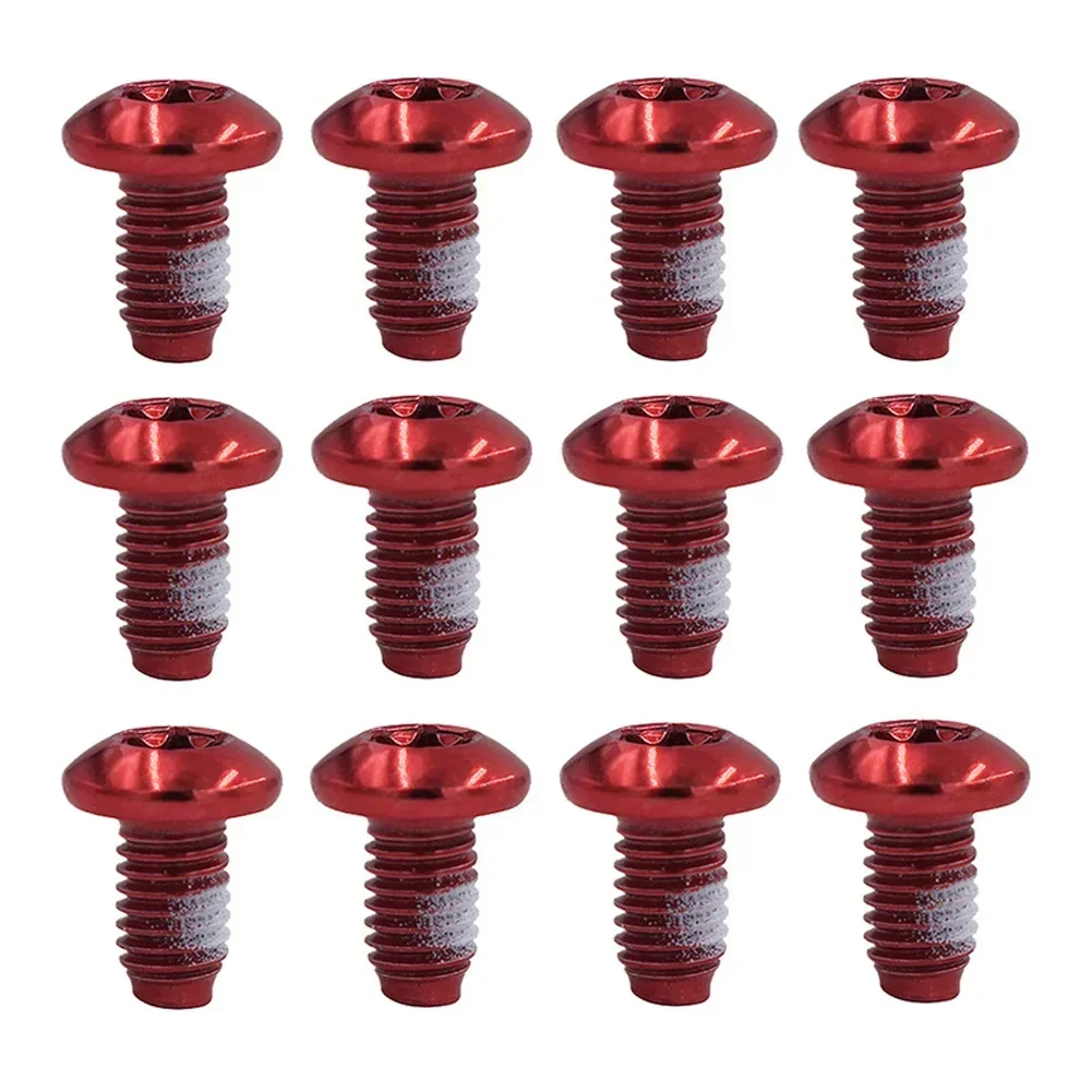 

12Pcs M5 X 9mm T25 Bicycle Screws MTB Road Mountain Bike Disc Brake Bolts Stainless Steel Cyclig Bike Accessories Biciclet