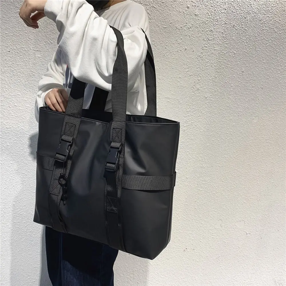 

Высококачественная водонепроницаемая мужская сумка-тоут, большая вместительная дорожная сумка из ткани Оксфорд, повседневная простая нейлоновая спортивная сумка для мальчиков