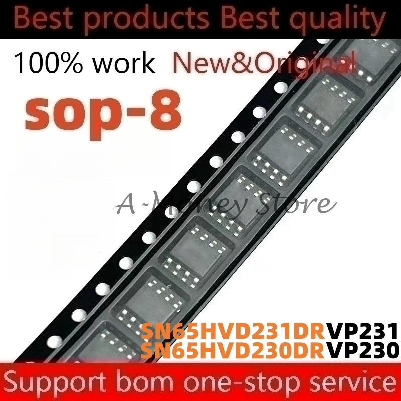 (5pcs)VP230 VP231 SN65HVD230DR SN65HVD231DR SN65HVD230 SN65HVD231 sop-8