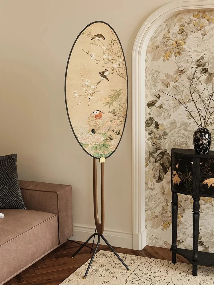 

New Chinese medieval screen French floor decoration retro design