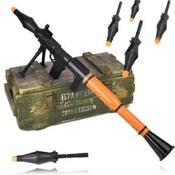 Jouet lanceur de grenade Bazooka DulAirsoft lanceur en plastique kit de RPG-7 jouet cadeaux pour enfants balle molle dispositif de jeu accessoires Cosplay