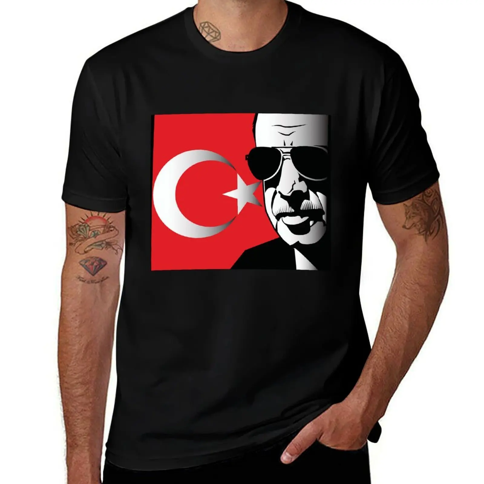 

recep Tayyip Erdogan T-Shirt vintage graphic tee Short sleeve tee baggy shirts workout shirts for men