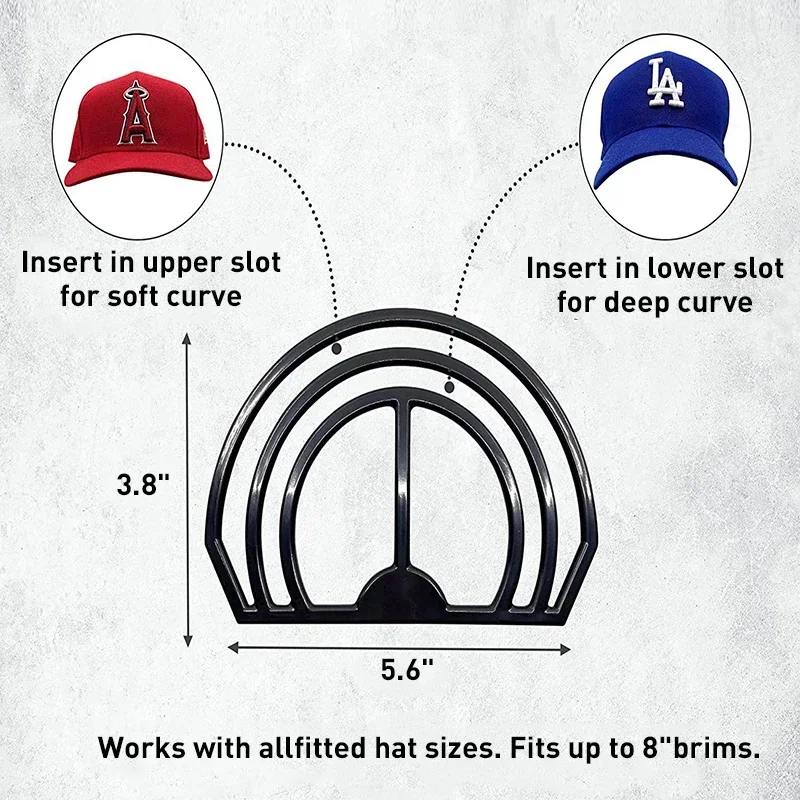 Hat Brim Bender Baseball Cap Shaper No Steaming Required - Convenient Shaper Design With Dual Option Perfect Hat Curving Band view 5