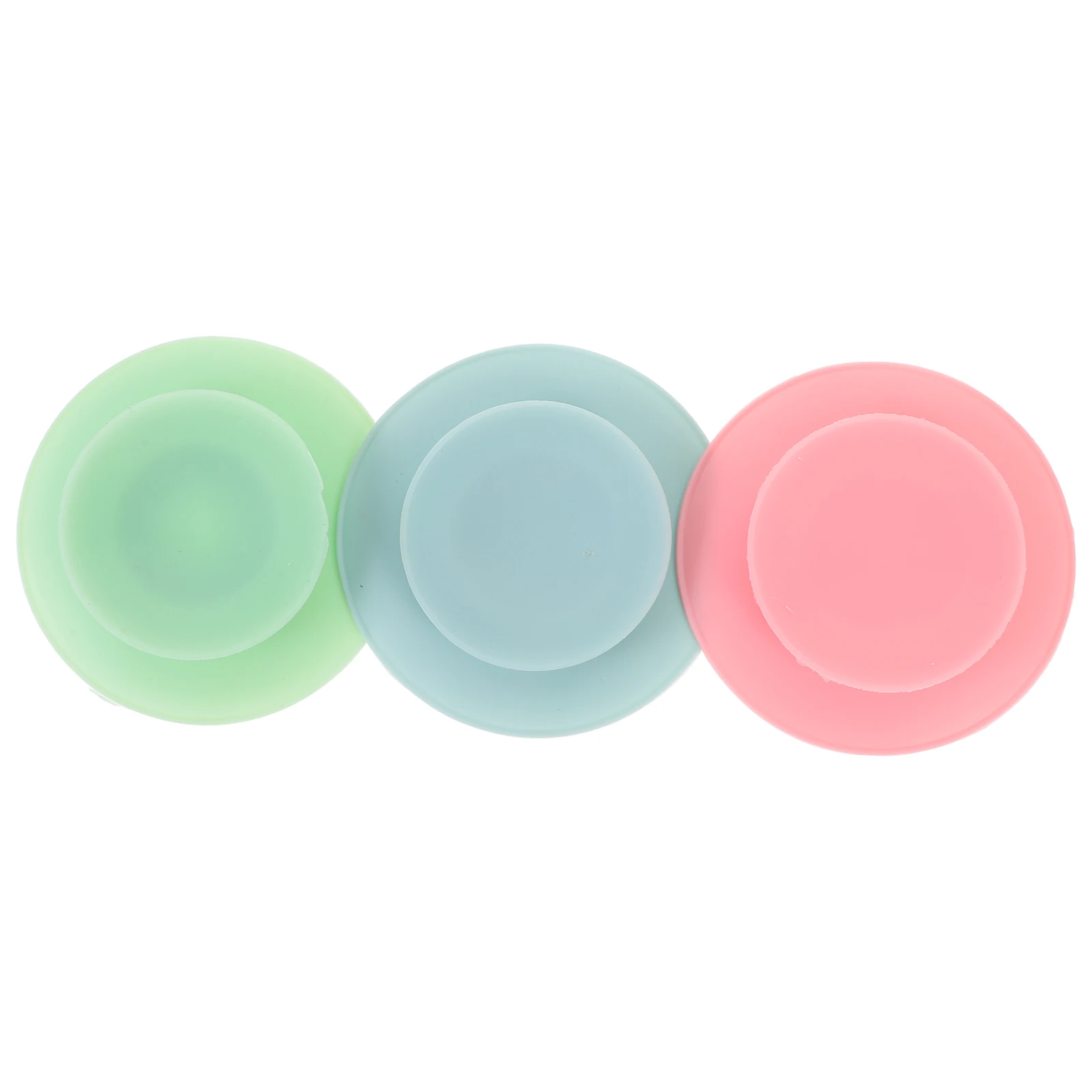 

3pcs Bowl Suction Cups Baby Tableware Fixing Sticker Double Sided Stickers Kids Tableware Fixing Storage Solution