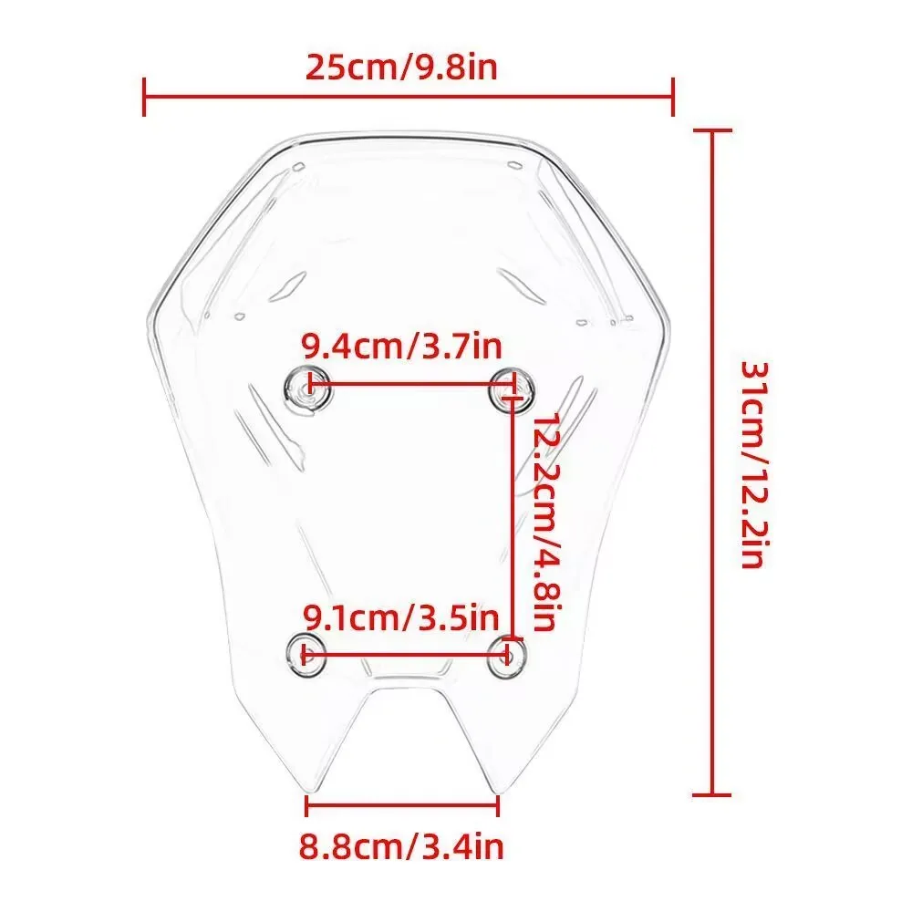 

Front Windshield Modification Racing Air Duct for Kawasaki Z900 / Z900 SE 2025 Model M