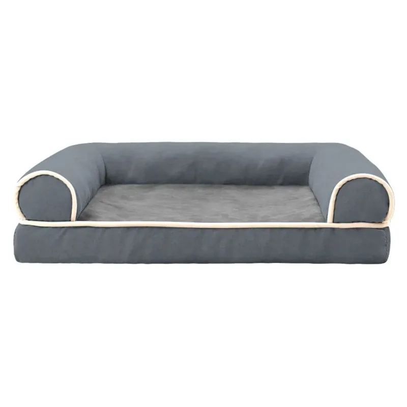 

Luxury pet sofa orthopedic memory foam pet bed non-slip bottom washable large pad lounge dog bed