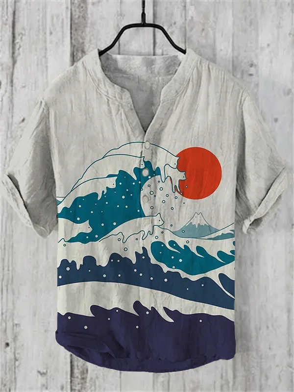 2024 Cross-Border Hawaiian Art Printing Xiaoyu Series 3D Digital Printing Casual Loose Short-Sleeved Shirt