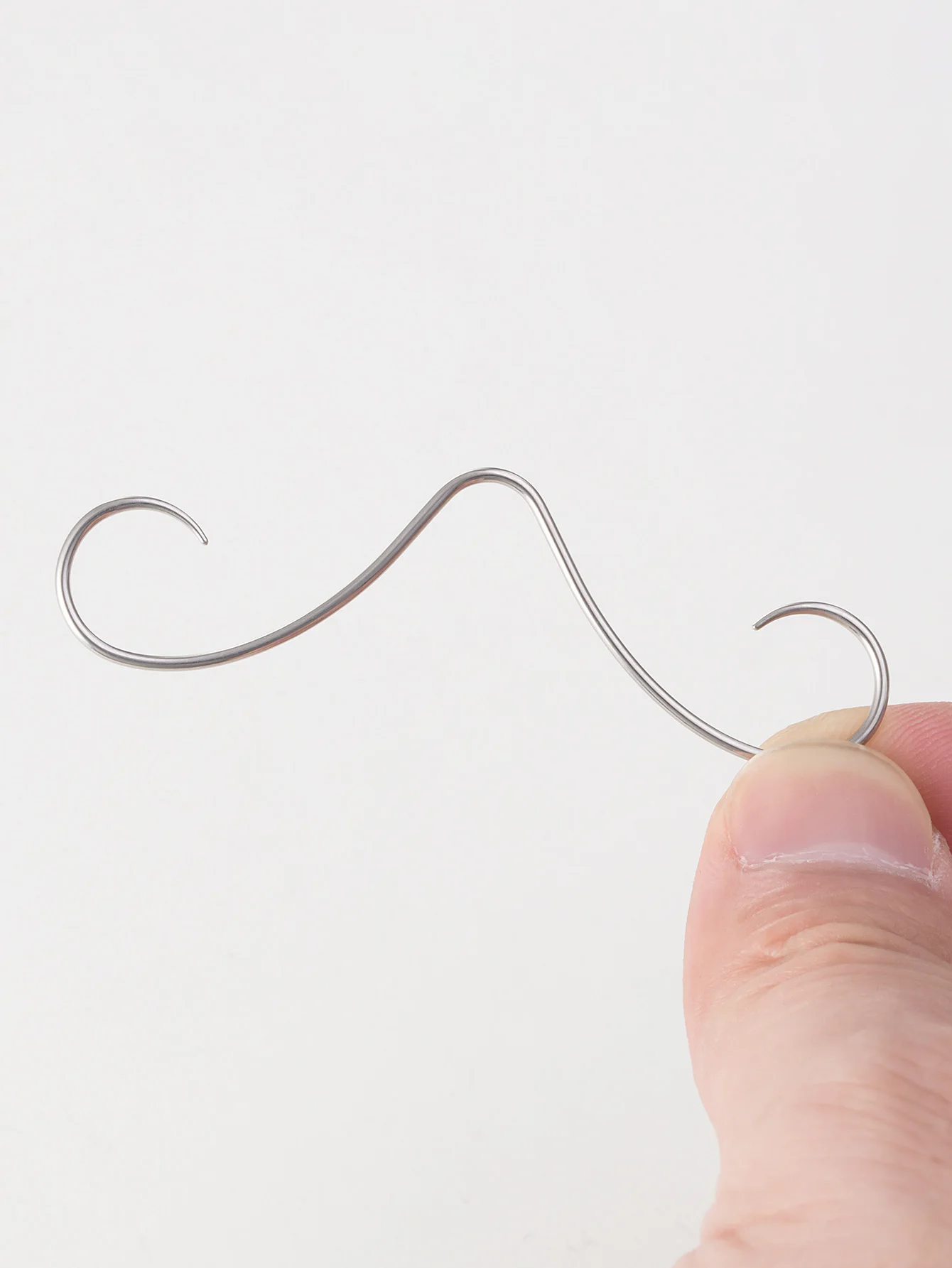 1pc Schnurrbart 16g Nase Septum Ring für Frauen Männer 361l chirurgischen Stahl Septum Piercing Kleiderbügel Ring trend ige beliebte Nase Körpers chmuck – Detail 7