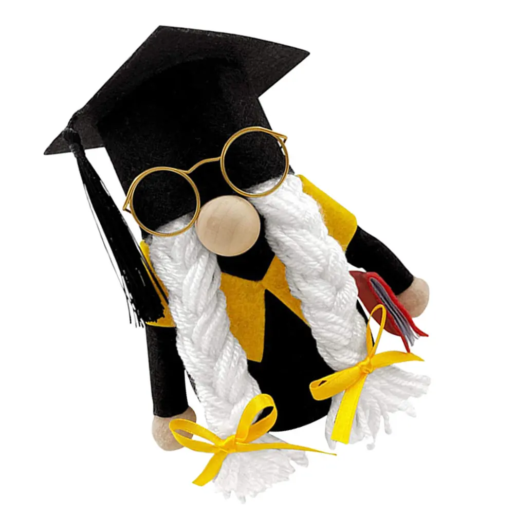 

1Pcs Graduation Gnome Decoration Graduation Ceremony Weighted Bottom Senior Year Party Decor Adornment Gnome