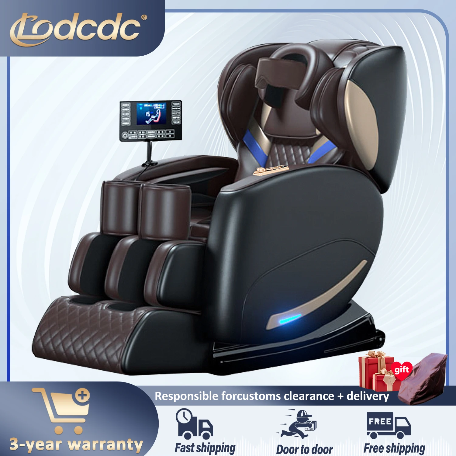 

2025 Massage Chair 4D Zero Gravity Full Body and Recliner, Shiatsu Recliner, Massage Chair with Bluetooth Speaker