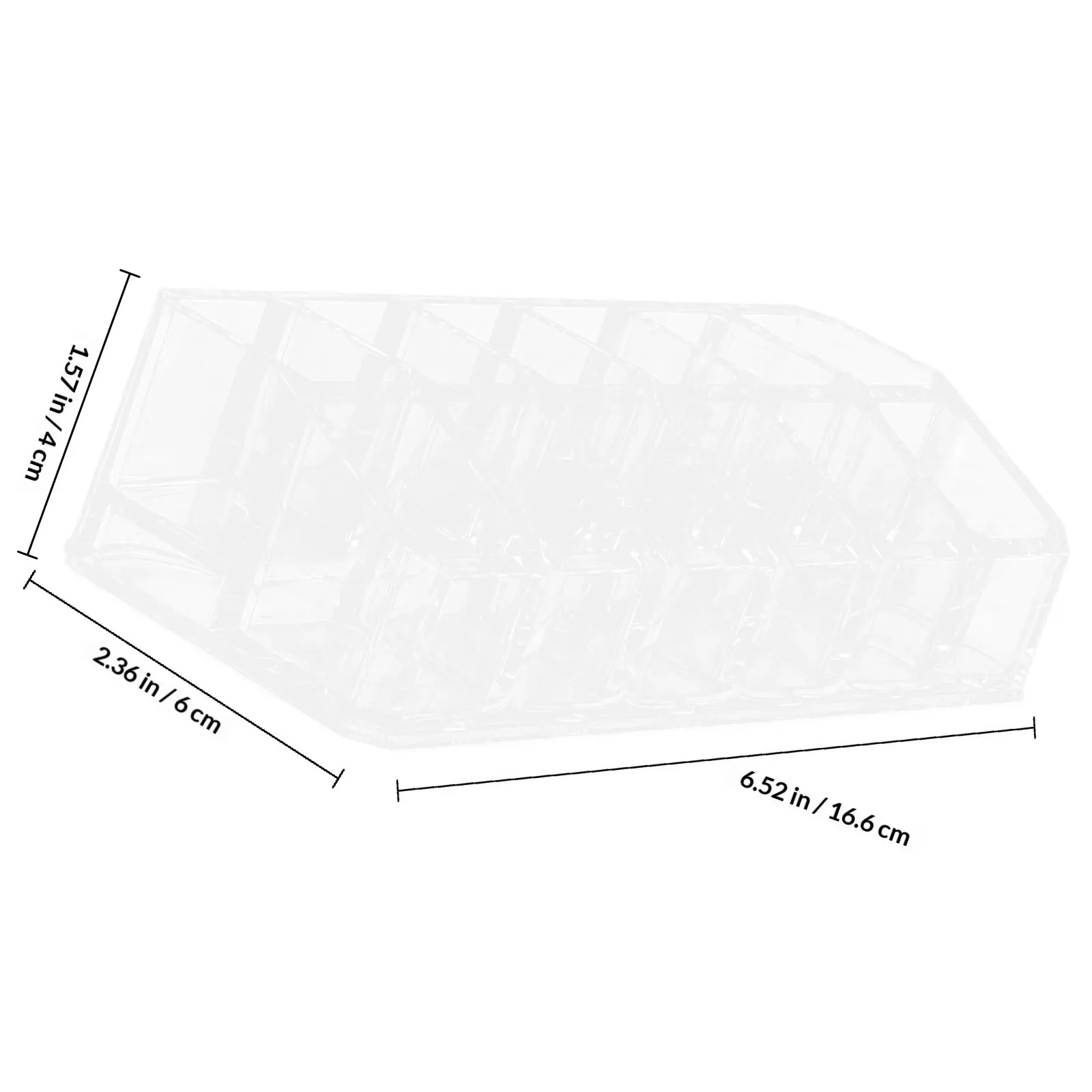 2Pcs Clear Lipstick Holder Large Capacity Storage Display Stand for Lipstick Tubes Lip Gloss Organizer Desktop Bedroom
