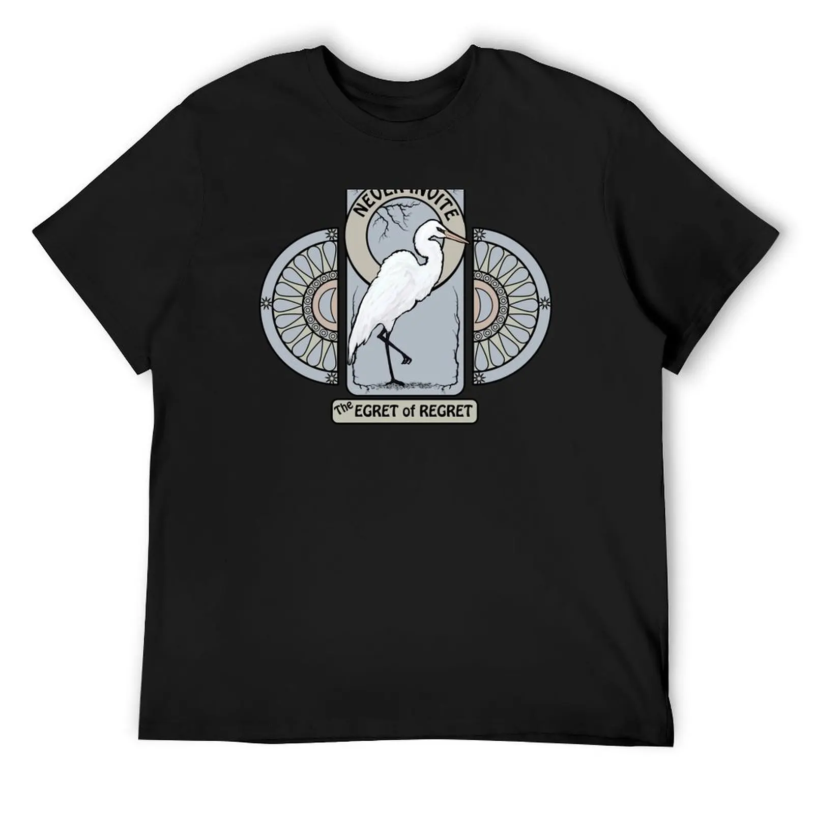 The Egret of Regret T-Shirt plus size clothes oversized graphic tee Blouse customs design your own tshirts for men