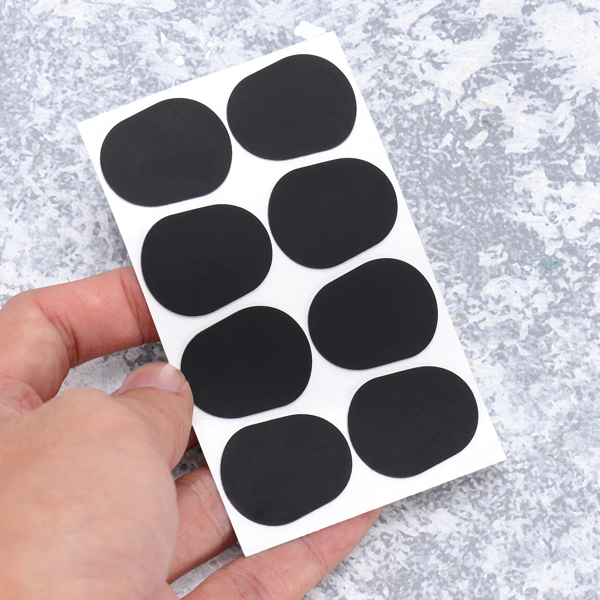 

8pcs Black Silicone Mouthpiece Patches For Alto Tenor Sax Clarinet 0.8Mm Thick Durable Teeth Protection Vibration Absorption