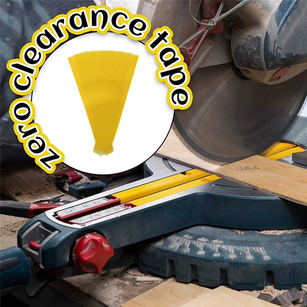 Bandes adhésives en PVC pour table de scie à onglets, ruban de travail pour le calcul de l'espace zéro, le positionnement et la coupe du bois, chaud et nouveau, 20 pièces