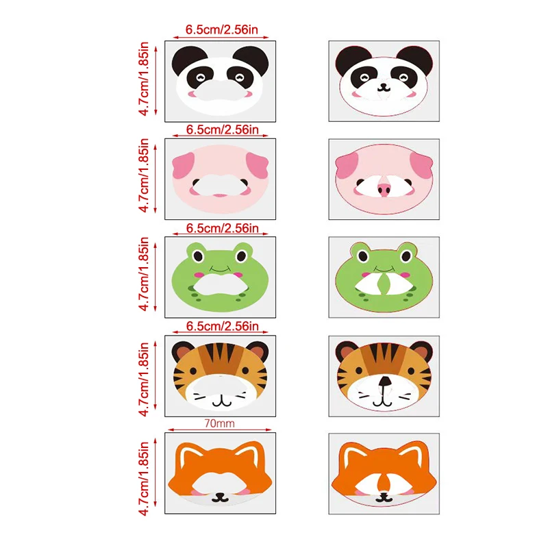 30 ورقة/حقيبة ملصقات مكافحة الشخير للأطفال النوم ملصقات مغلقة الفم التنفس تصحيح التصحيح اغلاق التصحيح #6