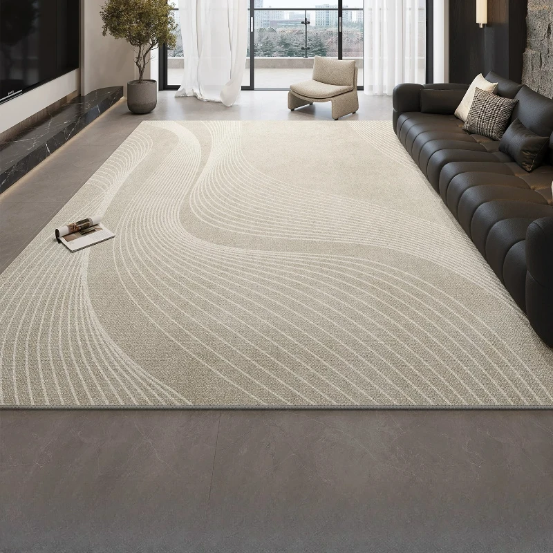 Modern Living Room Carpet Long Vintage Soft Fluffy Modern Lounge Minimalist Carpet Aesthetic Living Room Teppich Home Supplies