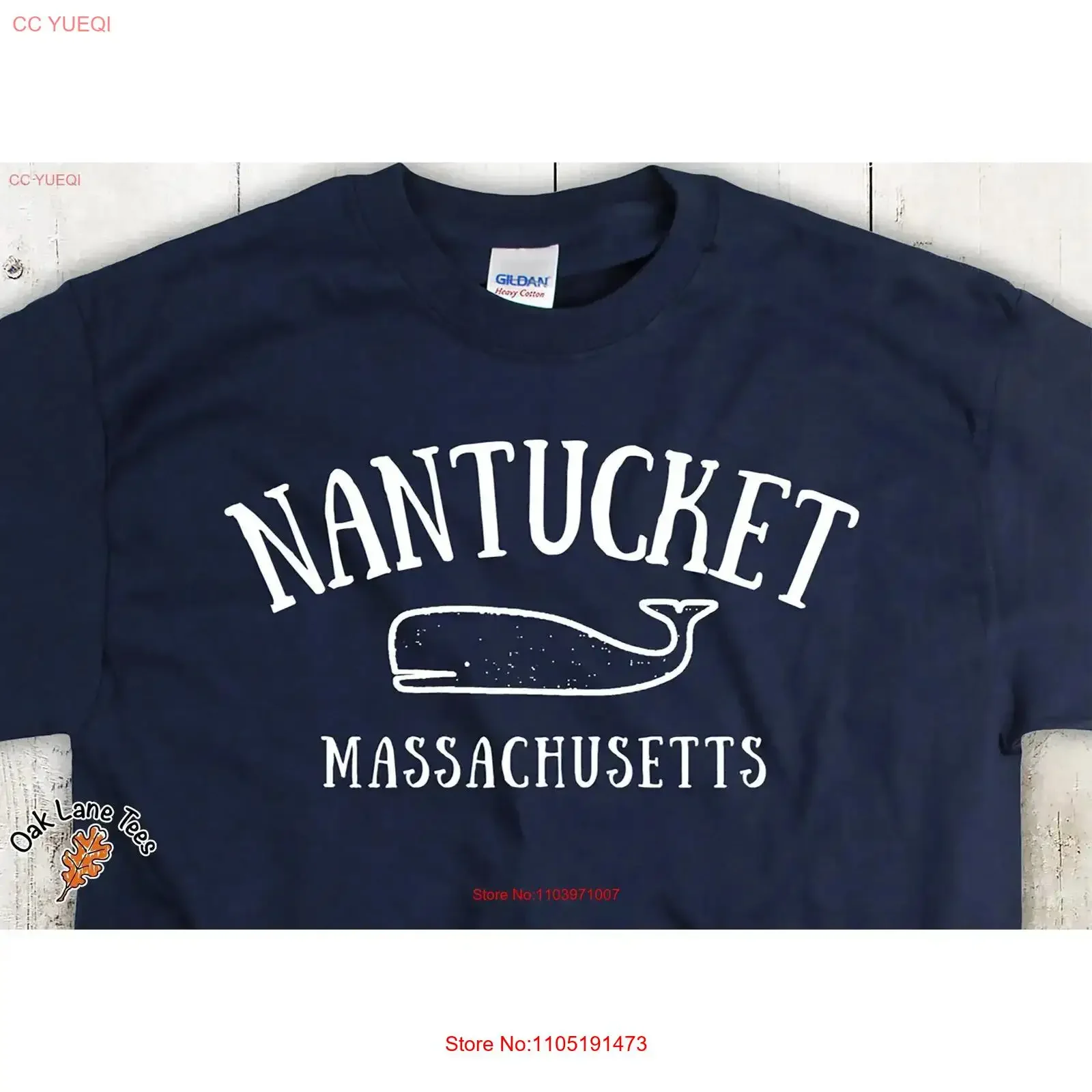 NANTUCKET Camiseta Preppy Mass Clothing Nueva Inglaterra Isla vintage Lavado Transpirable Estirado Gráfico Moda Versátil