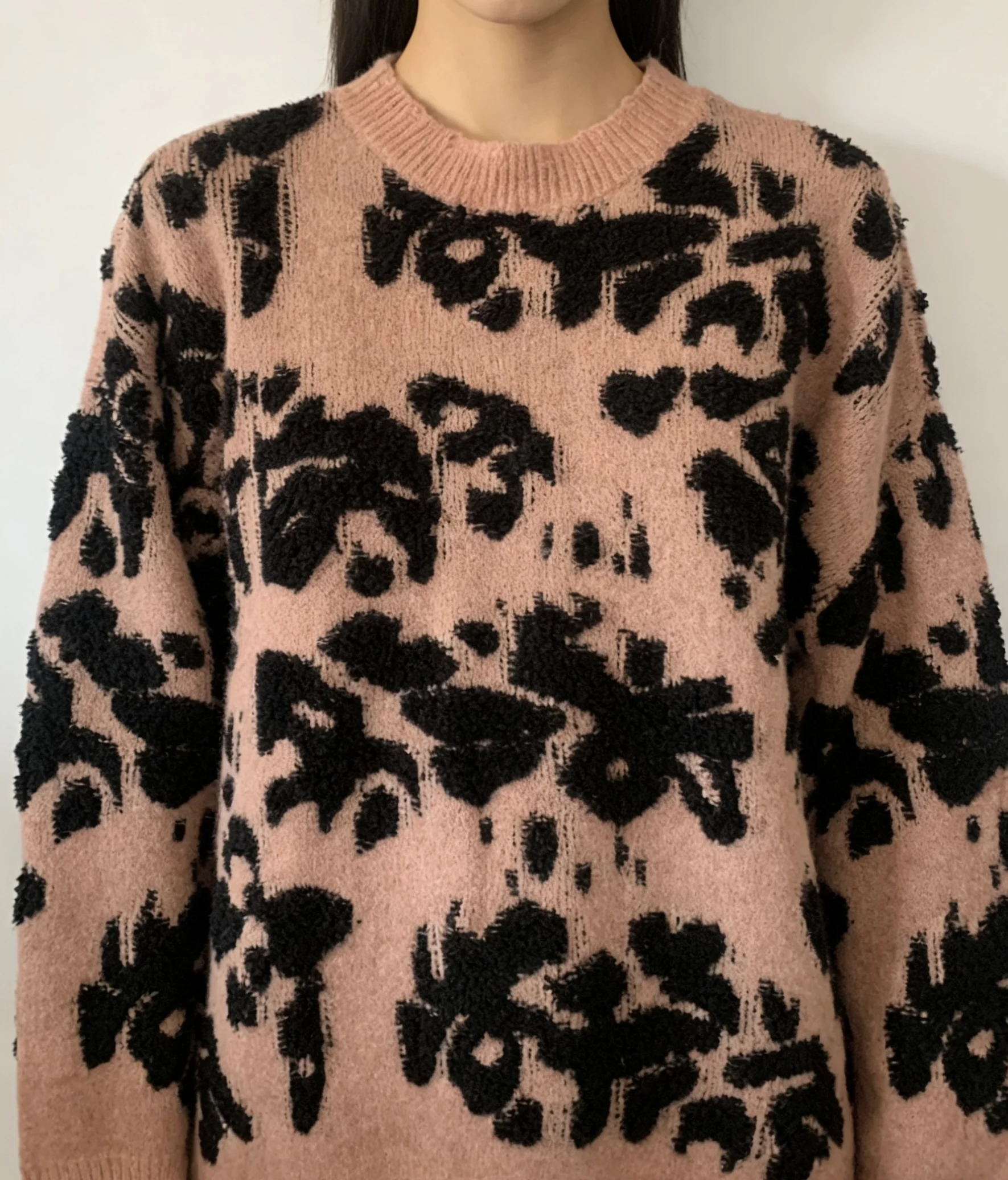 

Свободный мягкий вязаный свитер с круглым вырезом, осенне-зимний, теплый, с длинными рукавами, модный, для повседневной носки, трикотажный пуловер