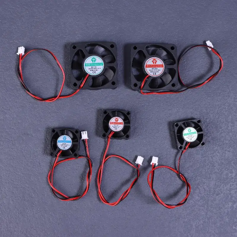 Repuestos para impresora 3D, enfriador del disipador de calor para J-Head Hotend con ventilador 3010 4010 5010, microventiladores de refrigeración CC de 12V 5V 24V 2 pines