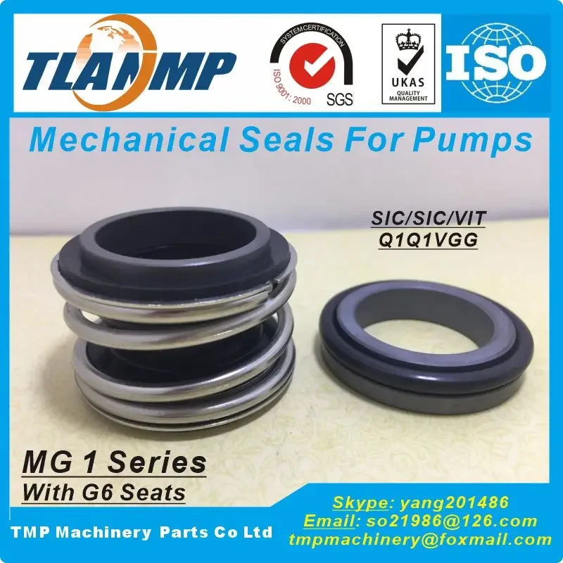 

MG1/20-Z , MG1/20-G6 TLANMP Mechanical Seals with G6 stationary seats