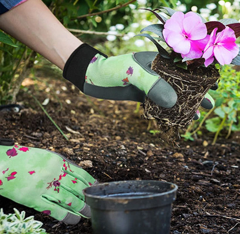 Gardening Gloves For Women Sheepskin Stab-proof Rose Pruning Hand Protection Thorn Proof Garden Working Glove For Roses