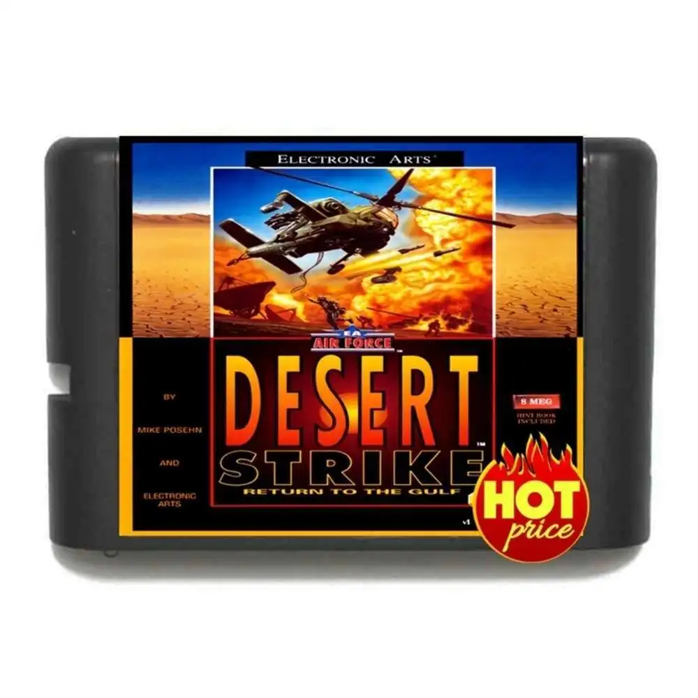 Nowoprzybyły pustynny strajk 16-bitowy karta gry MD dla Sega Mega Drive genezy