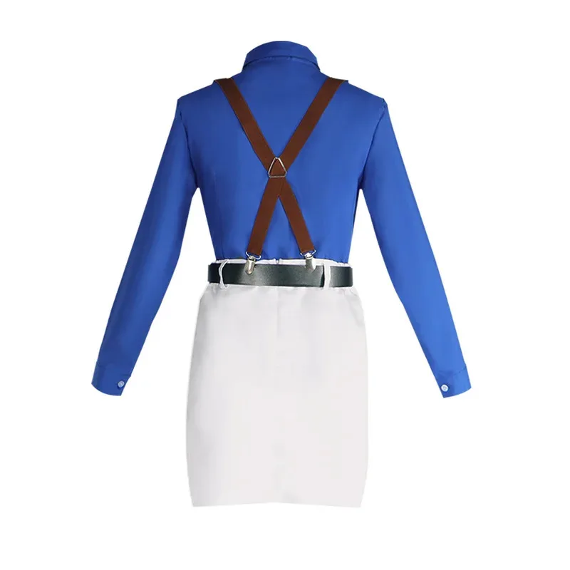 أنيمي نانامي كينتو النسخة النسائية تأثيري حلي الملحقات مجموعة كاملة النساء الرجال سليم صالح قميص تنورة مع التعادل الحمالة نظارات #6