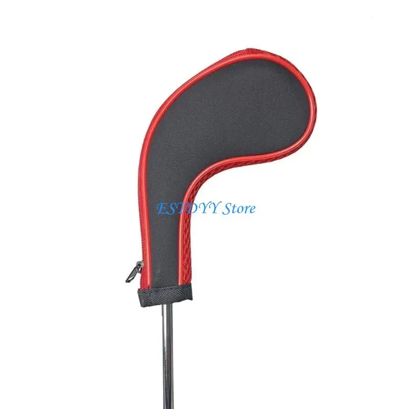 

G6DE 10Pc Waterproof Mesh Golf Putter Cover Golf Iron Head Cover Golfs Club Cover Set