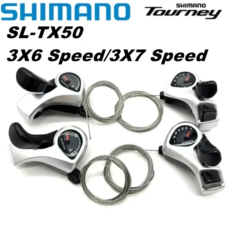 Shimano Tourney TX50 3x6 Speed 3x7 Speed Shifter For MTB Mountain Bicycle Bike 18 Speed 21 Speed Thumb Shifter Plus Accessories