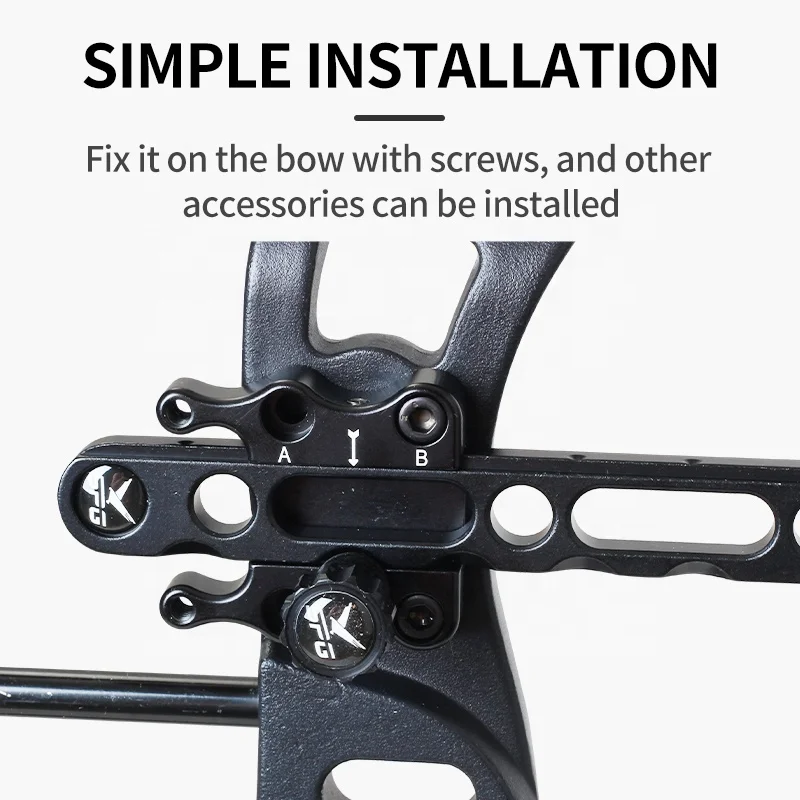 

Archery MZ017 Bow Sight Compound Bow Target Hunting Long Rod Fine Adjustment Aluminum Compound Bow Single Pin Sight