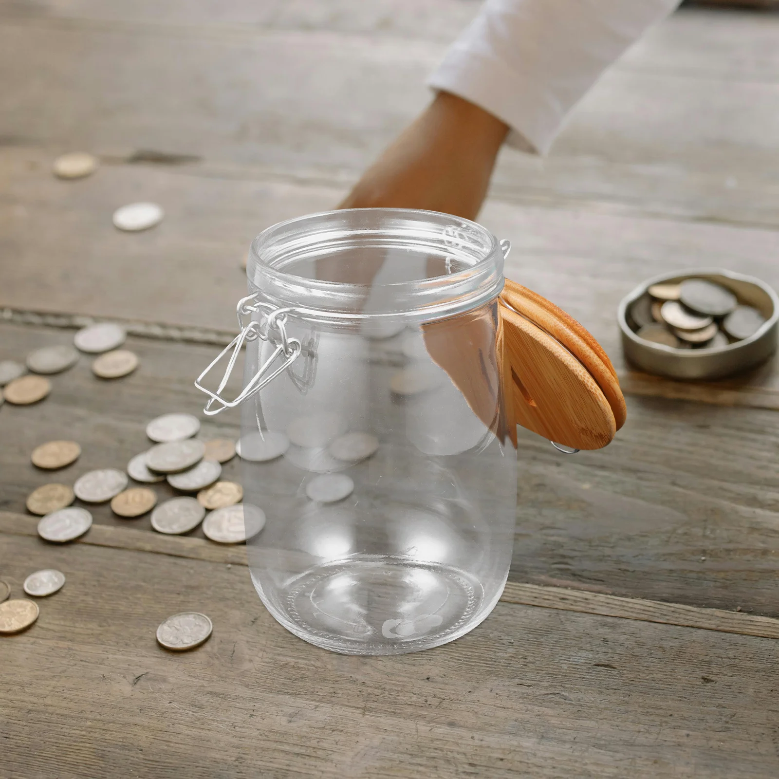 

Piggy Bank Adult Glass Coin Jars Change Money Banks for Adults Good Looking Clear Boxes Storage
