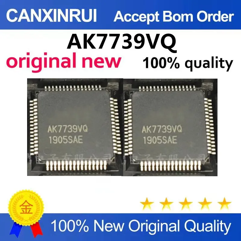 (5-100piezas) Genuine In-Stock AK7739VQ AK7739 QFP100 Processor Chip in Tape and Reel Package