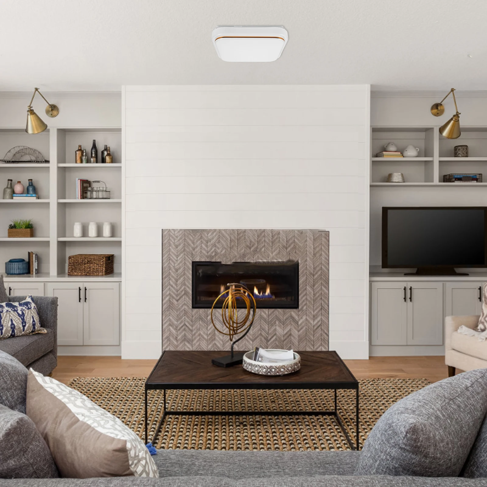 

Rectangular Lampshade Ceiling Covers Replacement Plastic Wear Resistant Easy Install Light Shade Diffuser Chandelier Cover