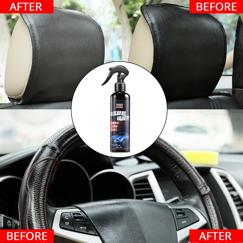 1X Car Interior Leather Textiles Refurbished Washing Agent Cleaning Auto Supplies Wash Artifact Polish Cockpit Care  Maintenance