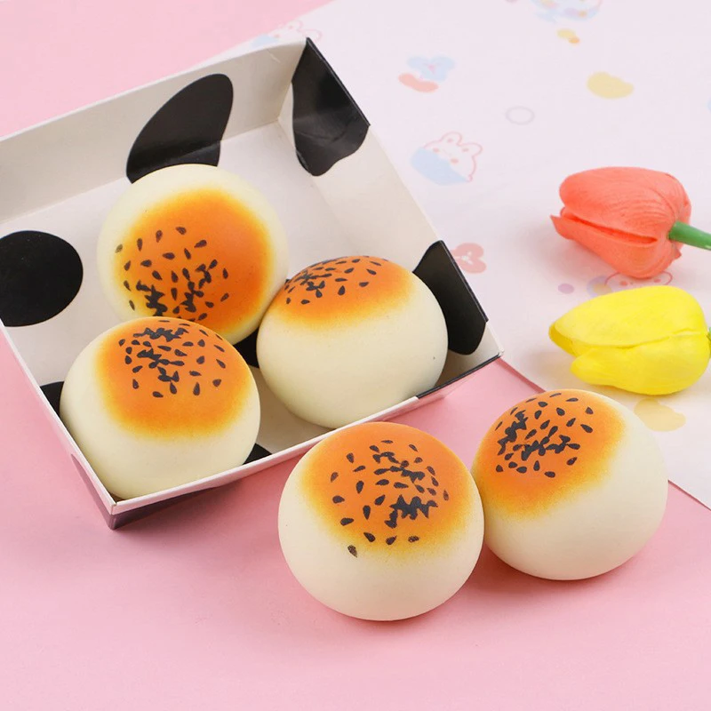 Simulation Steamed Bun Slow Rebound Decompression Vent Toy Anxiety Party Toy Soft Favor Reduce Slow Rising Toy