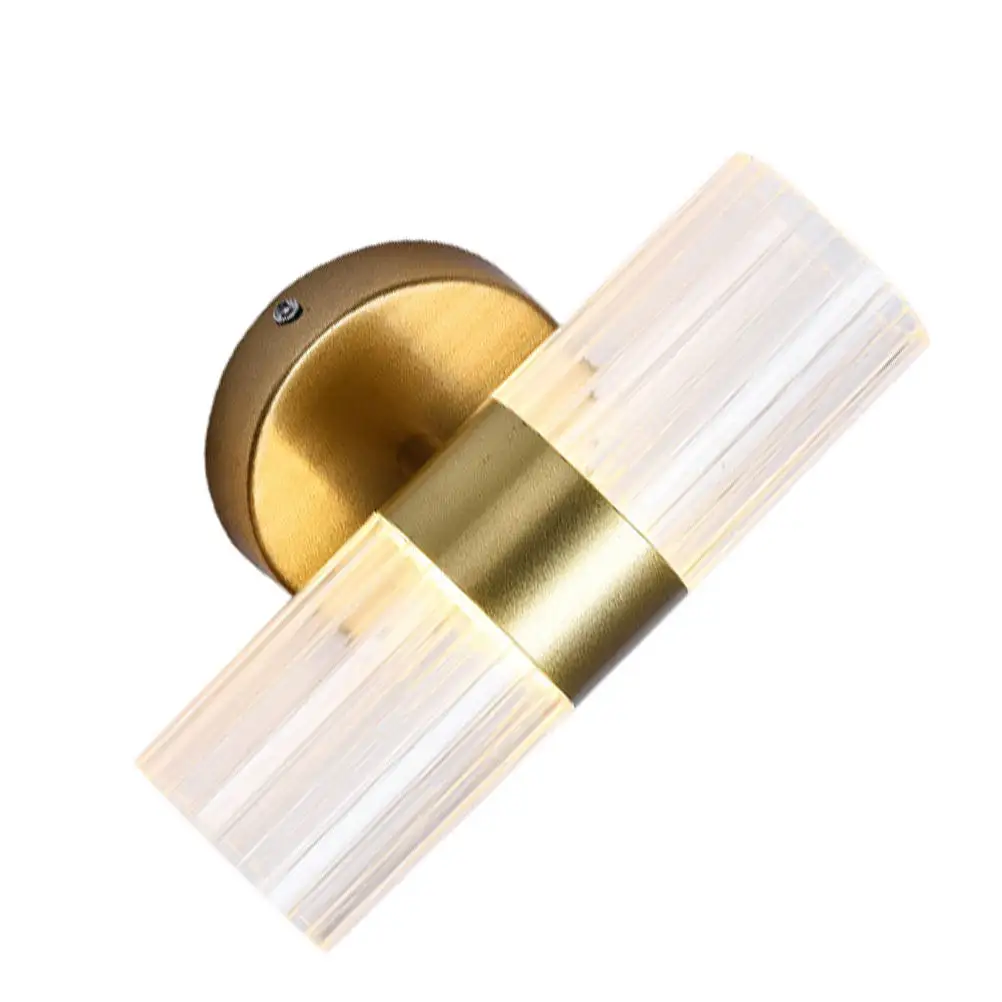 

Warm LED Wall Light Creative Cylinder Glass Design Wall Hanging Lamp for Home Bedroom Living Room Corridor Aisle Hotel Decor