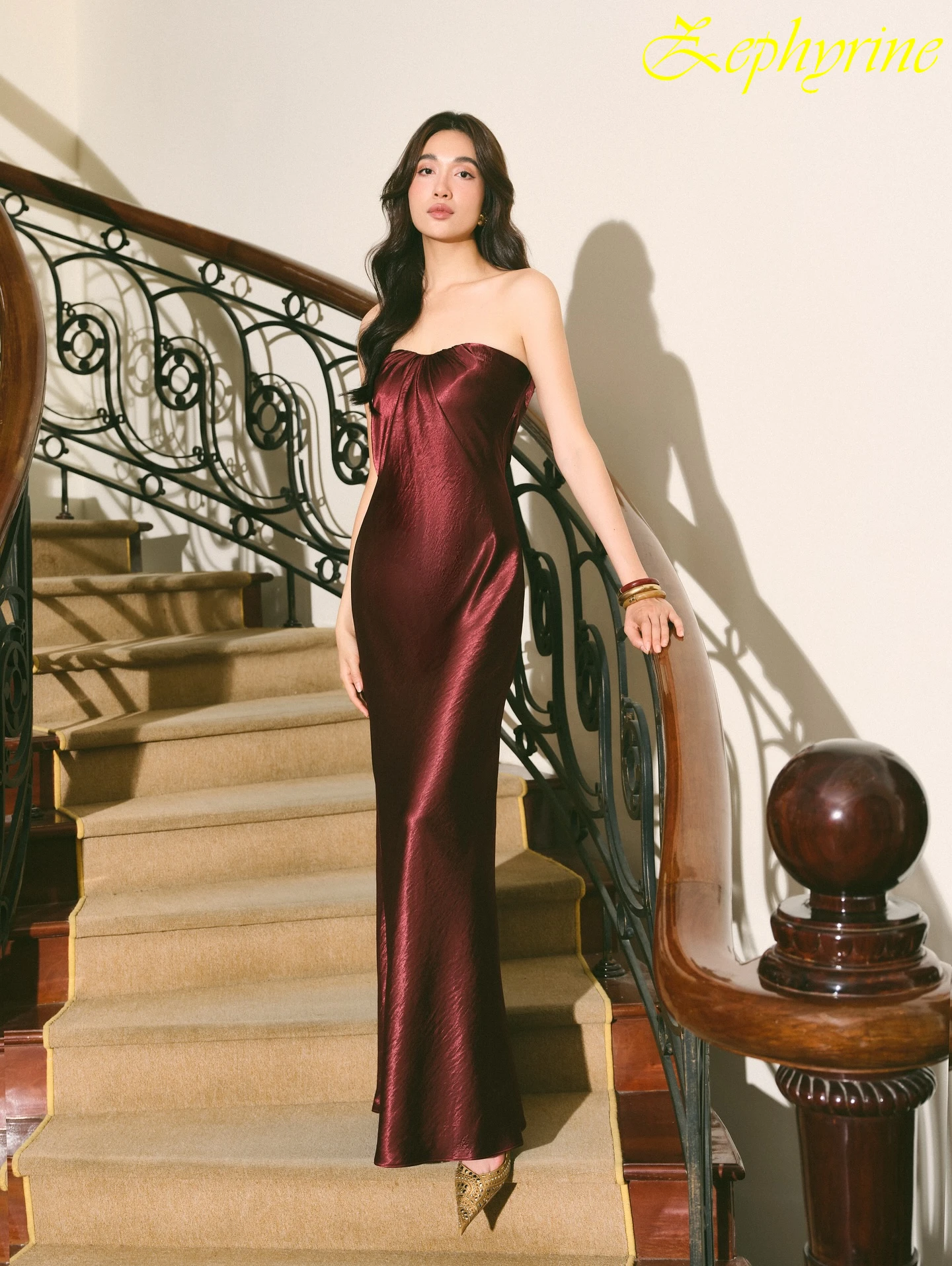 

Customized Straight Strapless Elegant Formal Evening Dress Modern Temperament Celebrity Gowns High Quality Fashion Party Dress