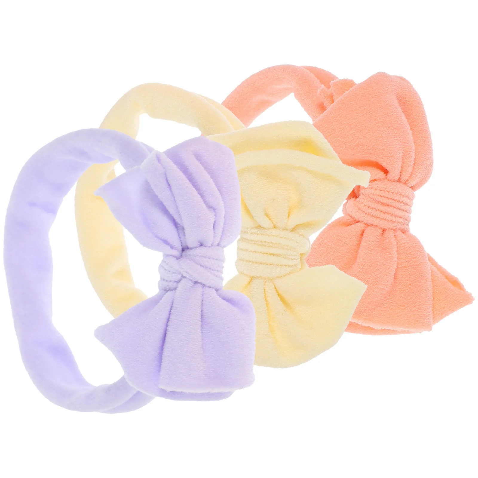 

3 Pcs Newborn Bow Hairband Head Bowknot Headband So Soft Elastic Headbands