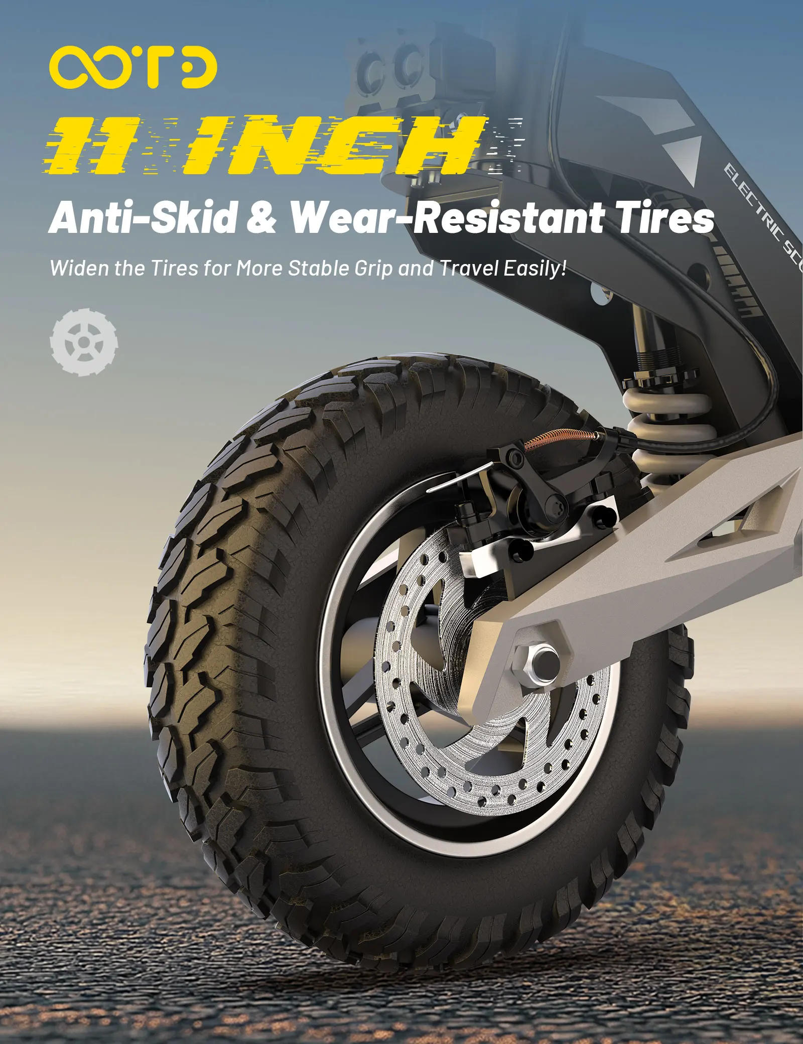 trottinette électrique tout-terrain – design et finitions