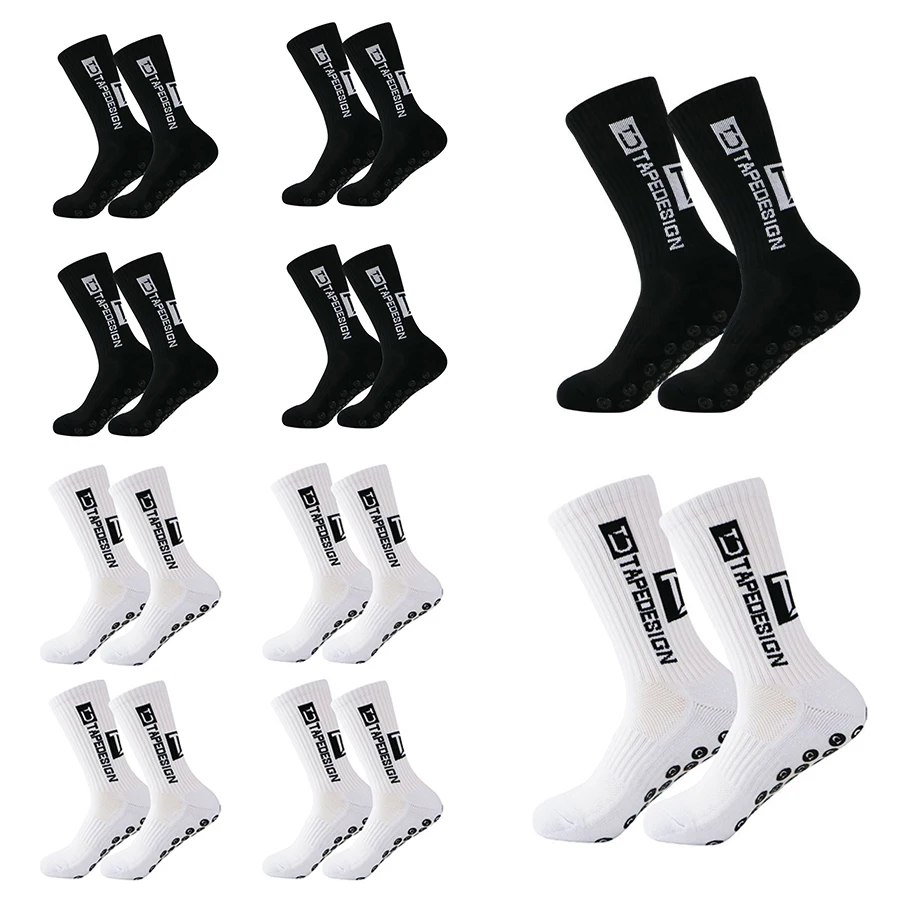 10 Pairs New Football Socks Non-slip Silicone Comfortable Breathable Soccer Socks Rugby Tennis Volleyball Badminton Grip Socks