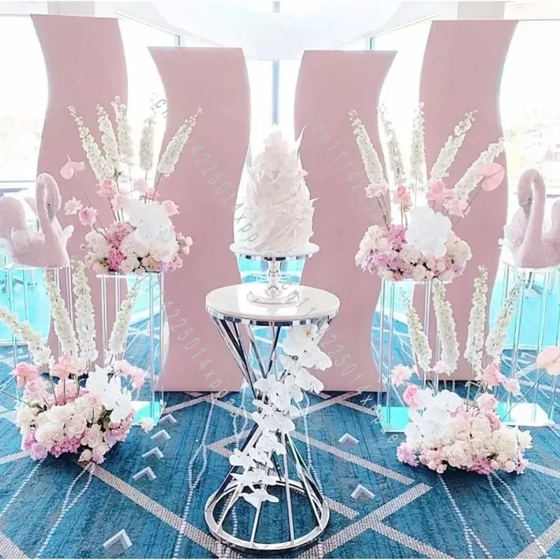 Background Mage Wedding Decoration Acrylic Wave Romc