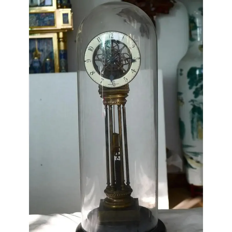 Clock glass cover mechanical tension spring seat clock without clockwork spring