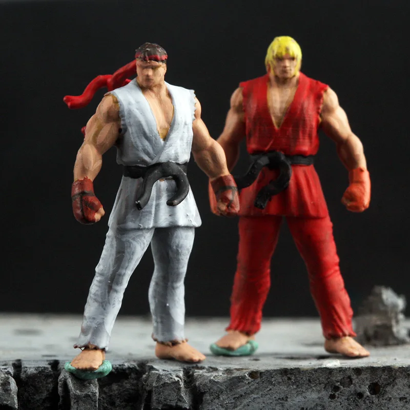 

1:72 Scale Resin Street/Fighter 2-person Scene Accessory Model Adult Toys Classics Nostalgia Gifts Souvenir Static Display