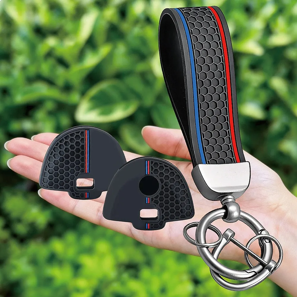 Keychain For BMW S1000r S1000rr S1000xr Silicone Car Key Fob Cover Auto Key Shell Remote Key Case