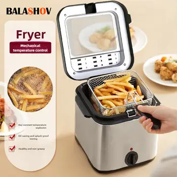 4公升電炸鍋 2.5公升電炸鍋 家用炸雞薯條油炸機 加熱烹飪鍋 10 best sales 油炸機 - №4